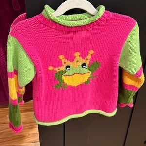 Kids Frog prince cotton sweater